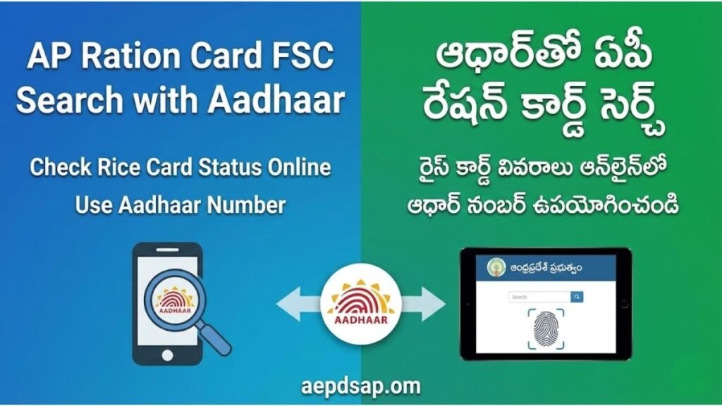 AP Ration Card FSC Search With Aadhar
