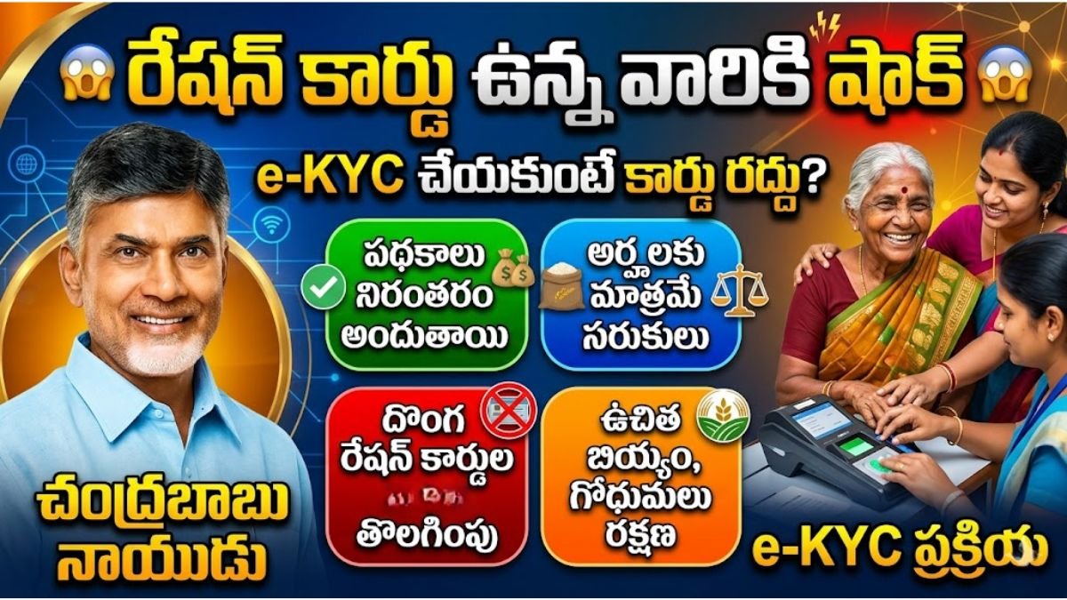 Ration Card e-KYC Update 2026 News Telugu