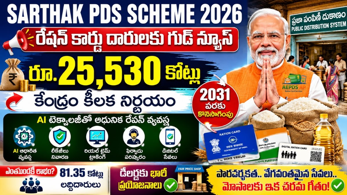SARTHAK PDS Scheme 2026: 7 భారీ శుభవార్త ప్రయోజనాలు