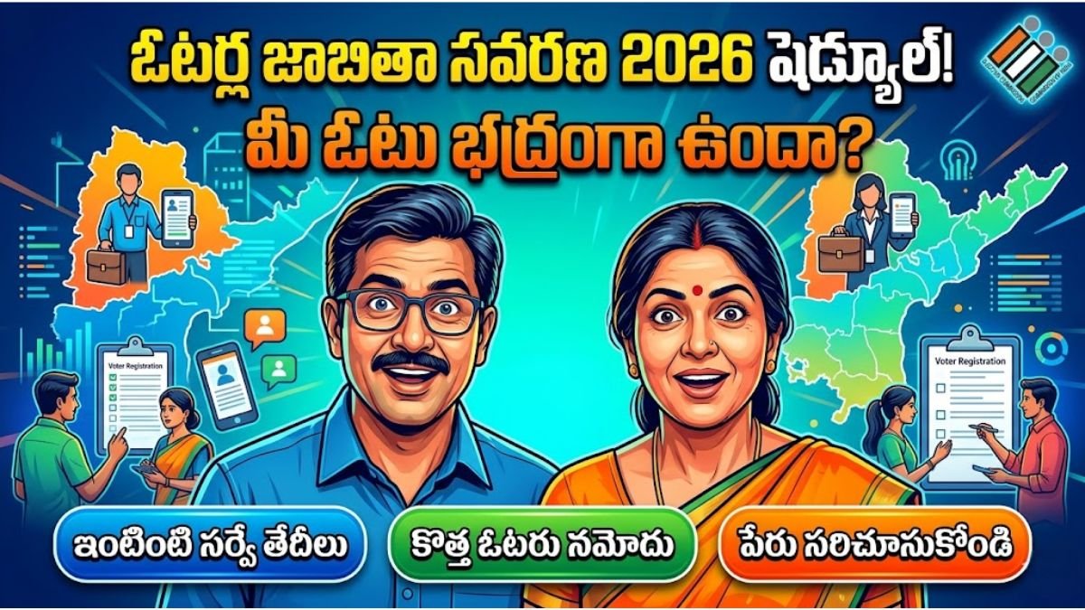 Sir 2026 Voter List Revision AP Telangana
