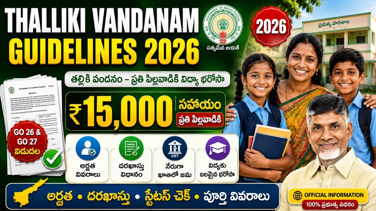 Thalliki Vandanam Guidelines 2025-26 PDF