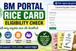 AP BM Portal ద్వారా Rice Card Eligibility ఎలా చెక్ చేసుకోవాలి? (Step-by-Step Guide) | BM Portal Rice Card Eligibility Check 1 BM Portal Rice Card Eligibility Check 2026 official guide showing how to check Andhra Pradesh Rice Card eligibility status online using Aadhaar number through bm-sgsw.ap.gov.in